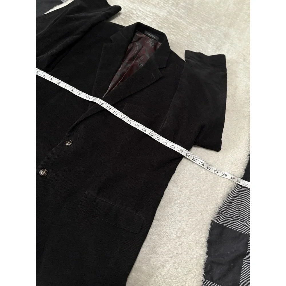 Polo Ralph Lauren‎ Blazer Men's 46R Black Sports Coat Paisley Lined Cotton